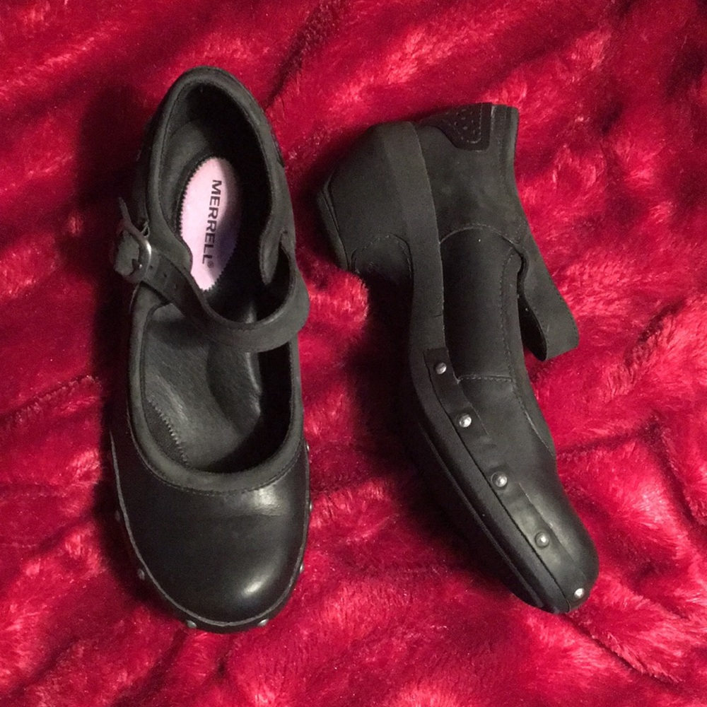 MERRELL Performance Mary Janes 7m Black Like New